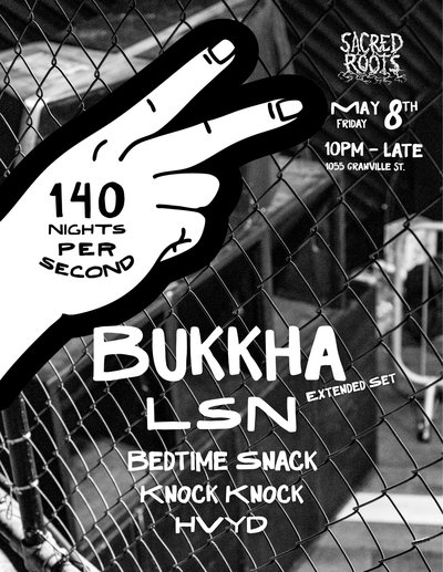 140nightspersecond Vol.2 - Bukkha (Vancouver) poster